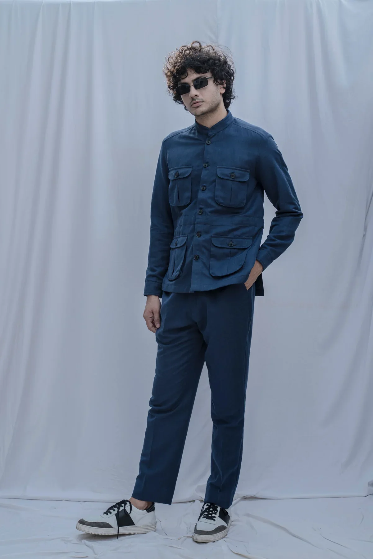 MONTAUK-NAVY- JACKET & PANT CO-ORD SET - Image 4