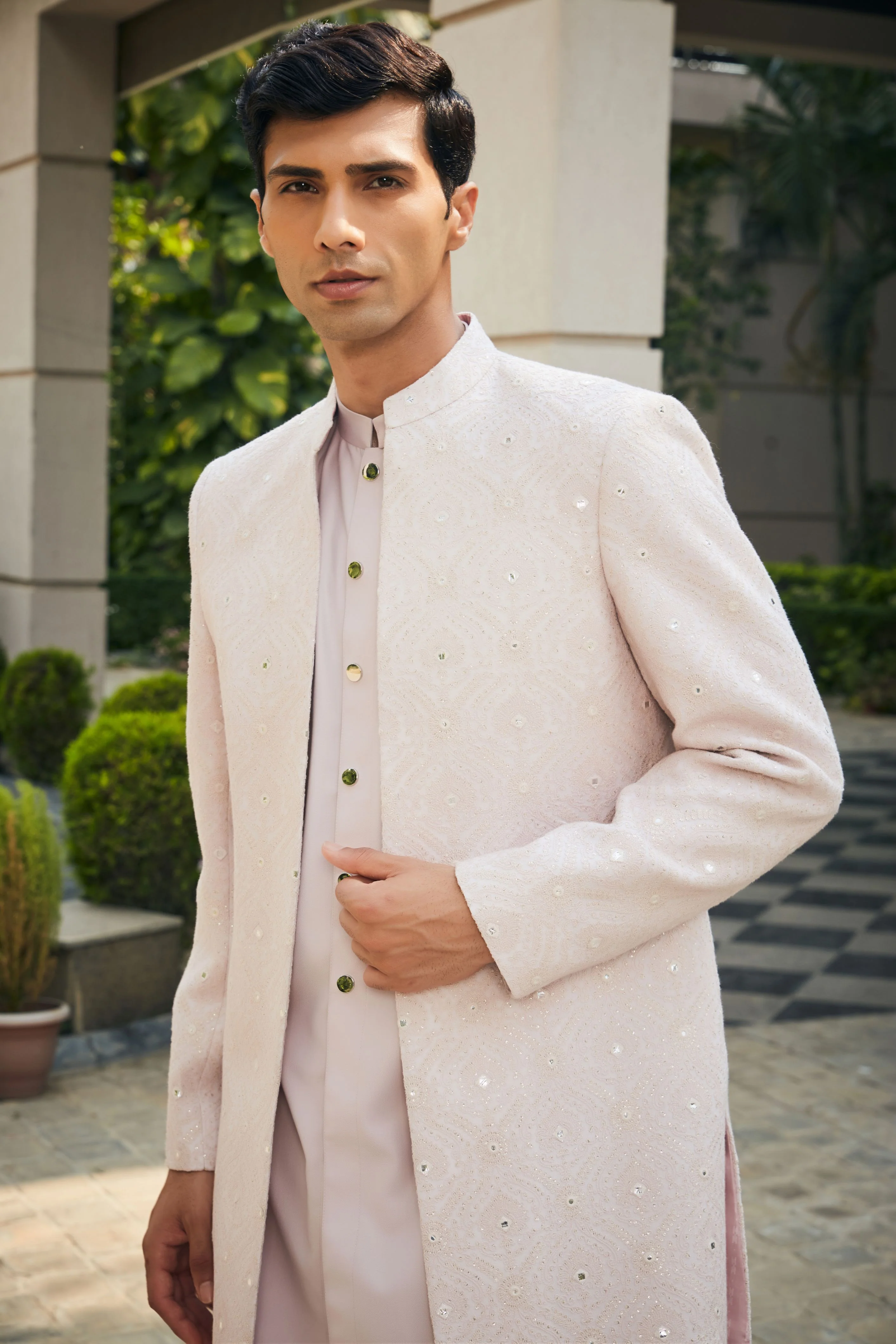 Nirbhay Open Jacket with Kurta Set - Image 2