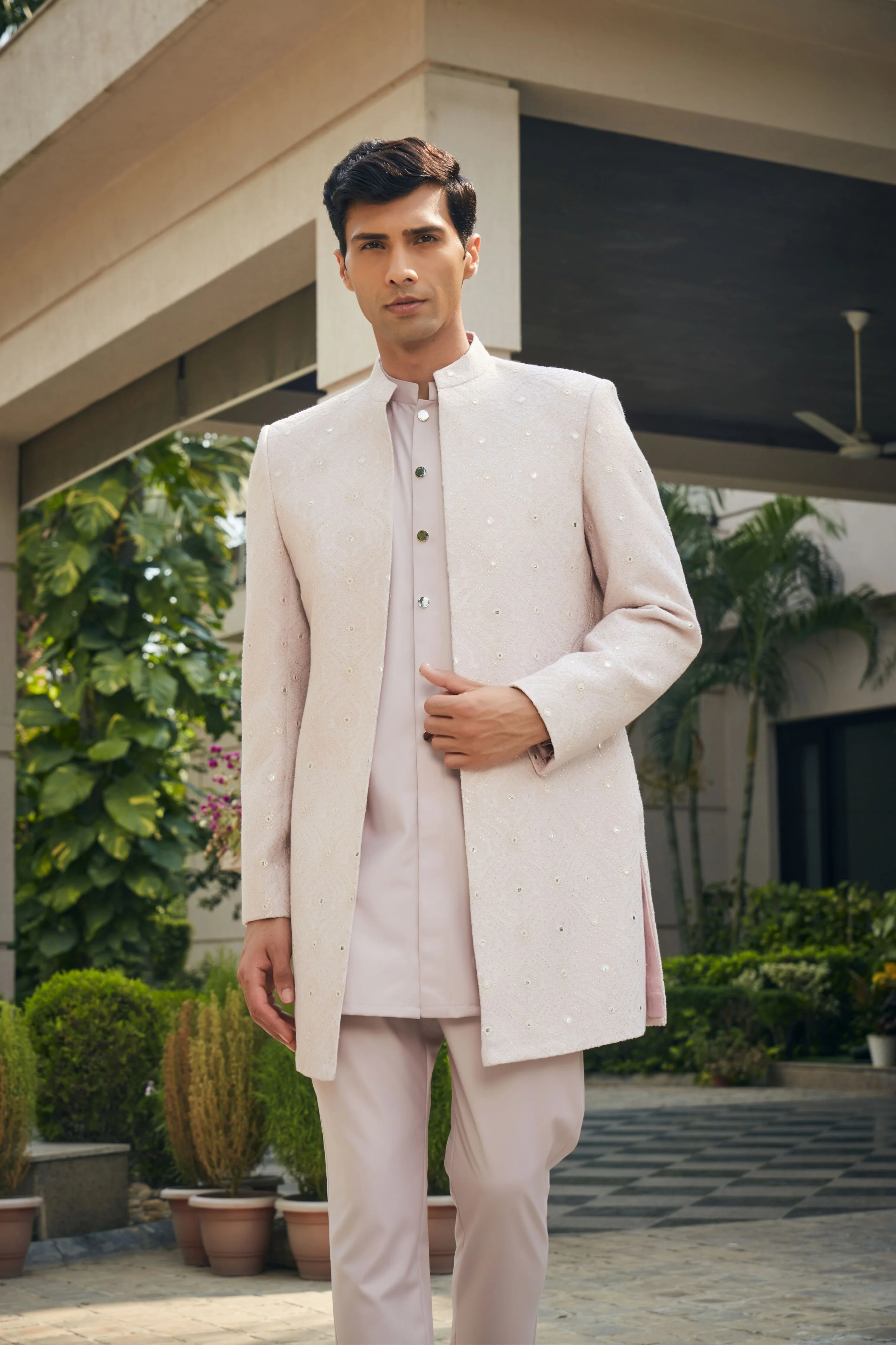 Nirbhay Open Jacket with Kurta Set - Image 5