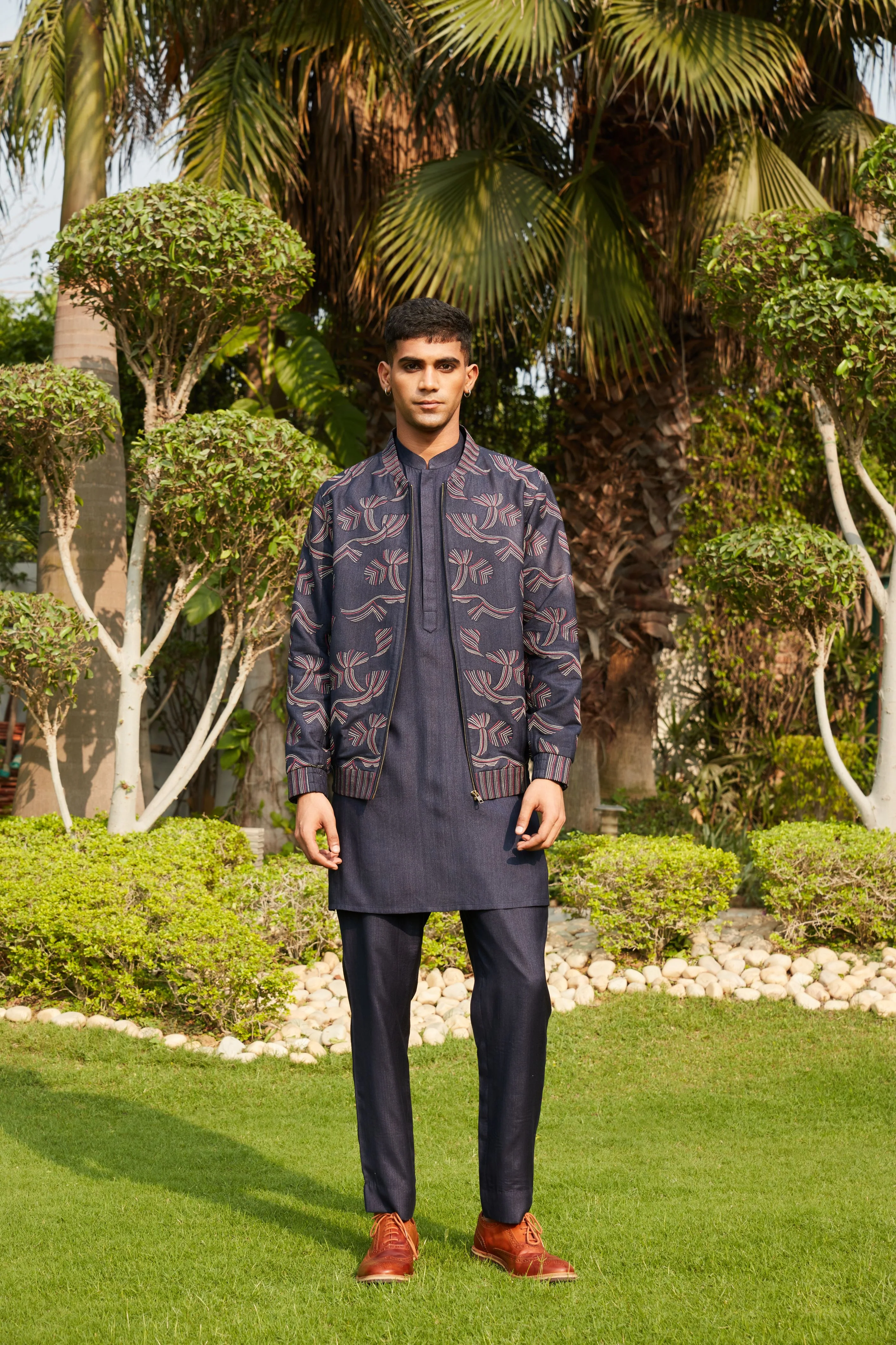 Nur Bomber Jacket & Kurta Set - Image 3
