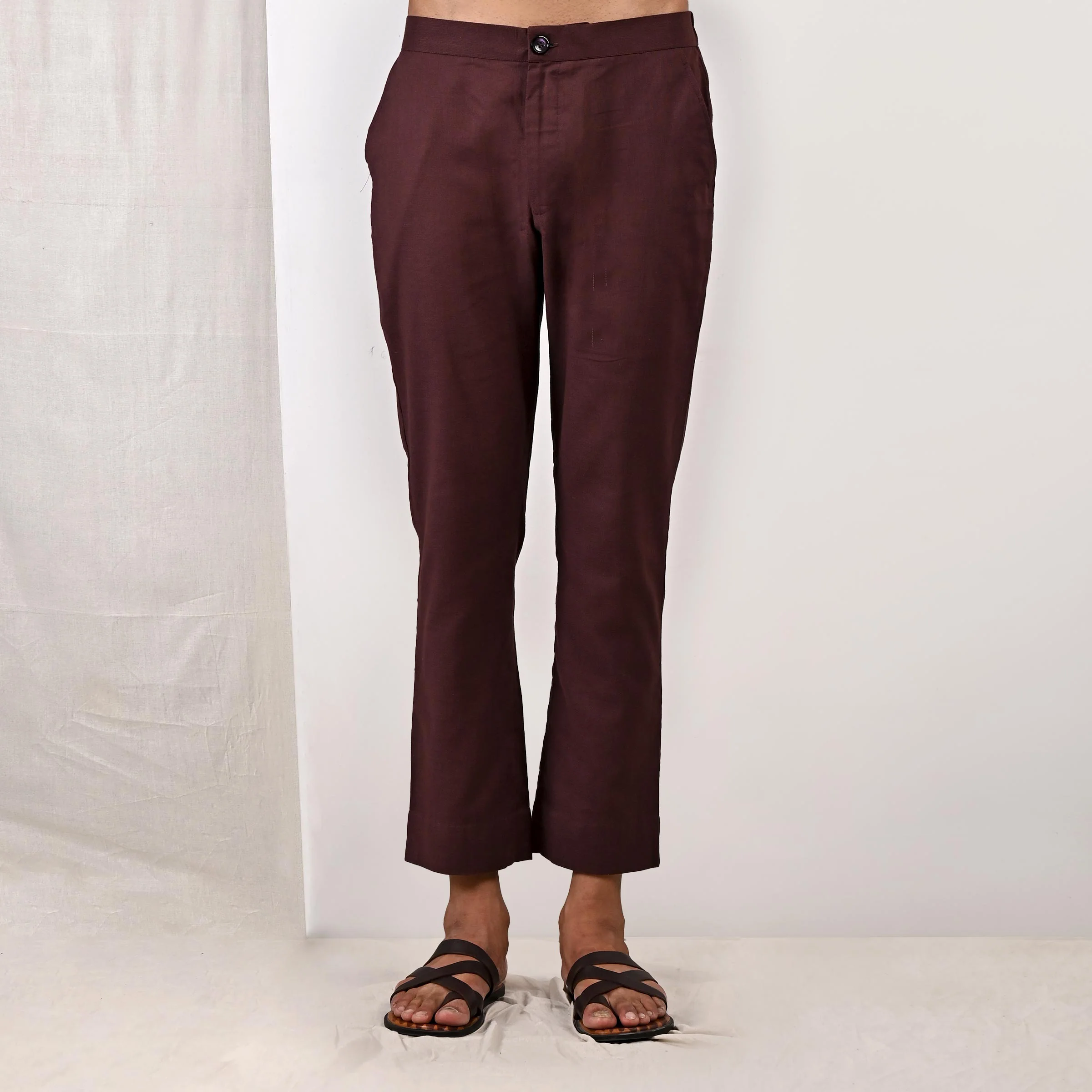 Parson - Dark Mahogany Asymmetrical short Kurta Set - Image 6