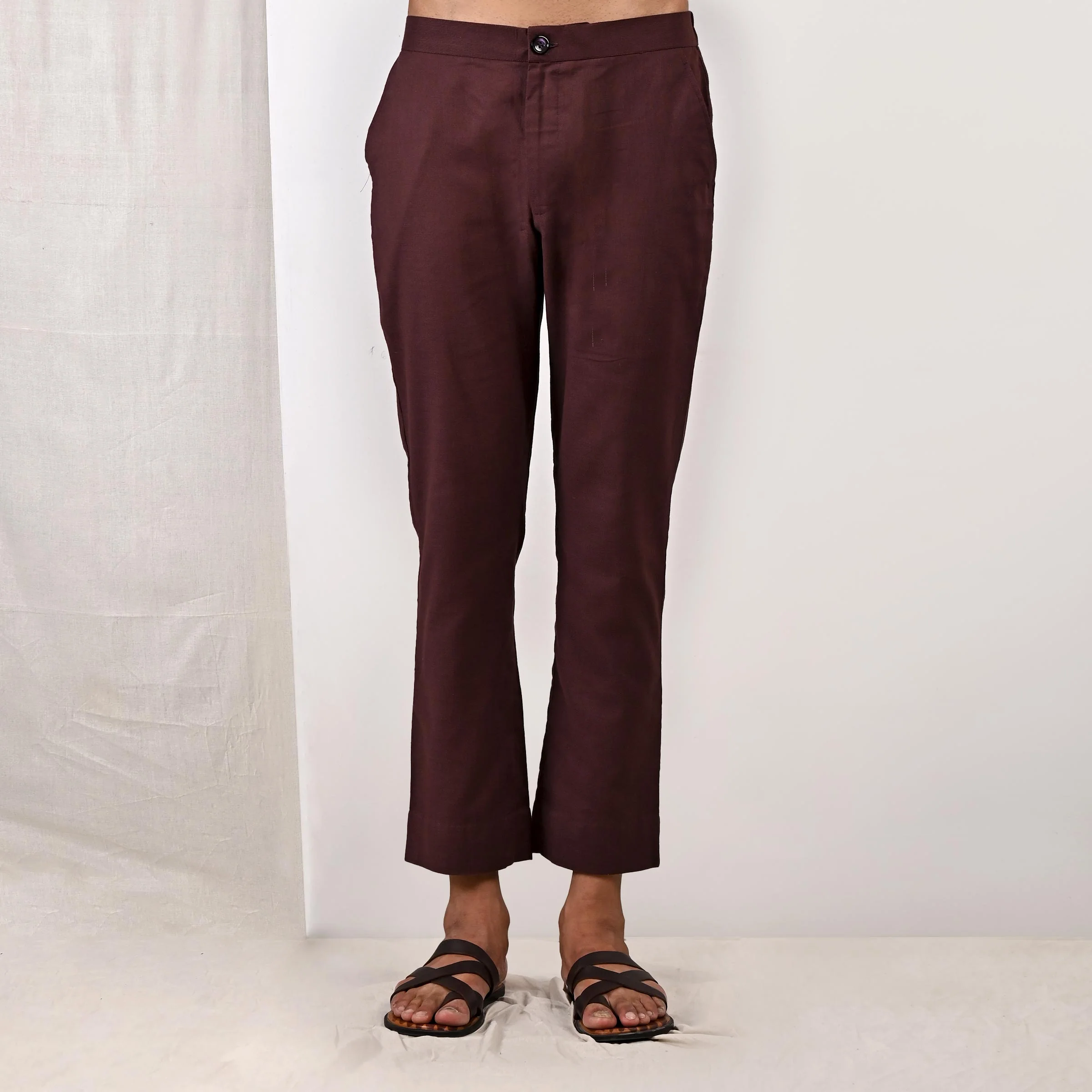 Parson - Dark Mahogany Asymmetrical Short Kurta Set - Image 6