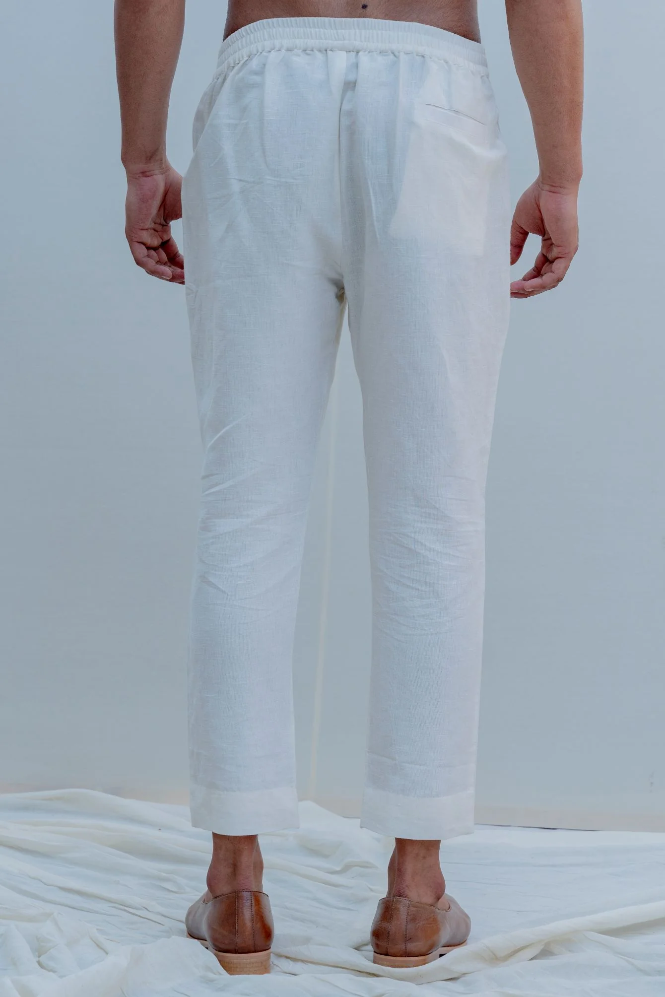 Prime - Off-White Achkan Jacket Set with Embroidered Pocket Square - Image 6