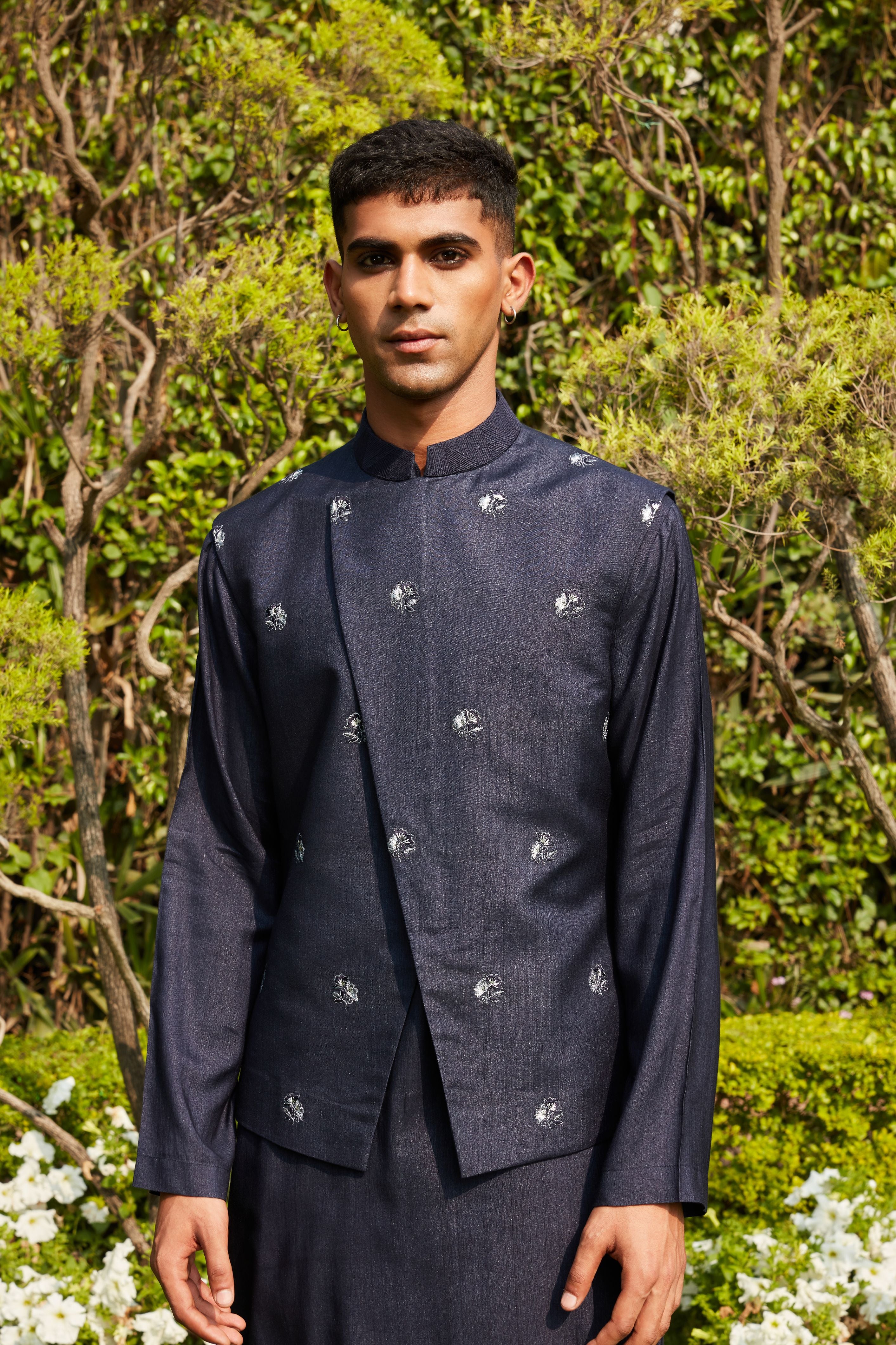 Rahim Nehru Jacket with Kurta and Pants Set - Image 2