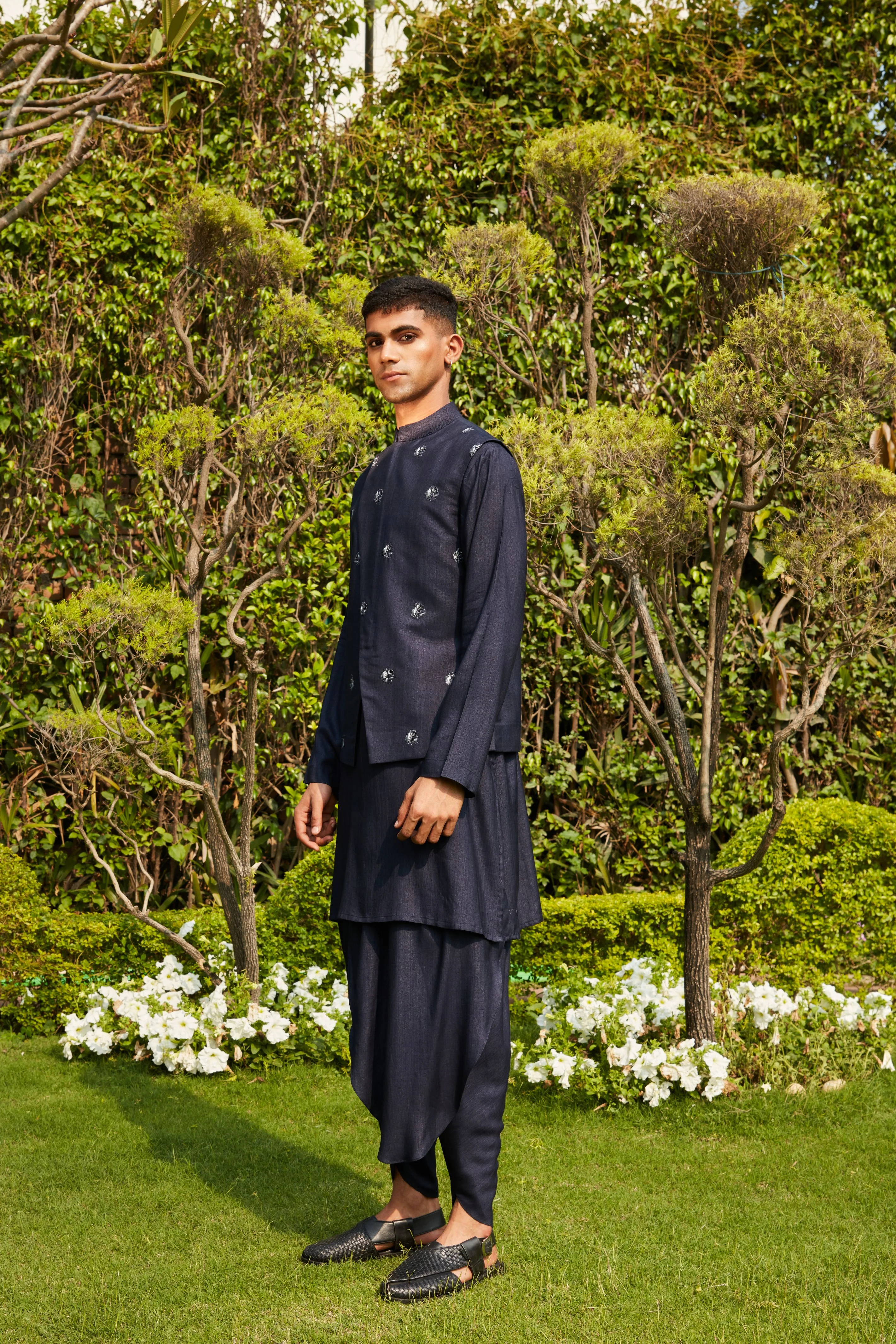 Rahim Nehru Jacket with Kurta and Pants Set - Image 3