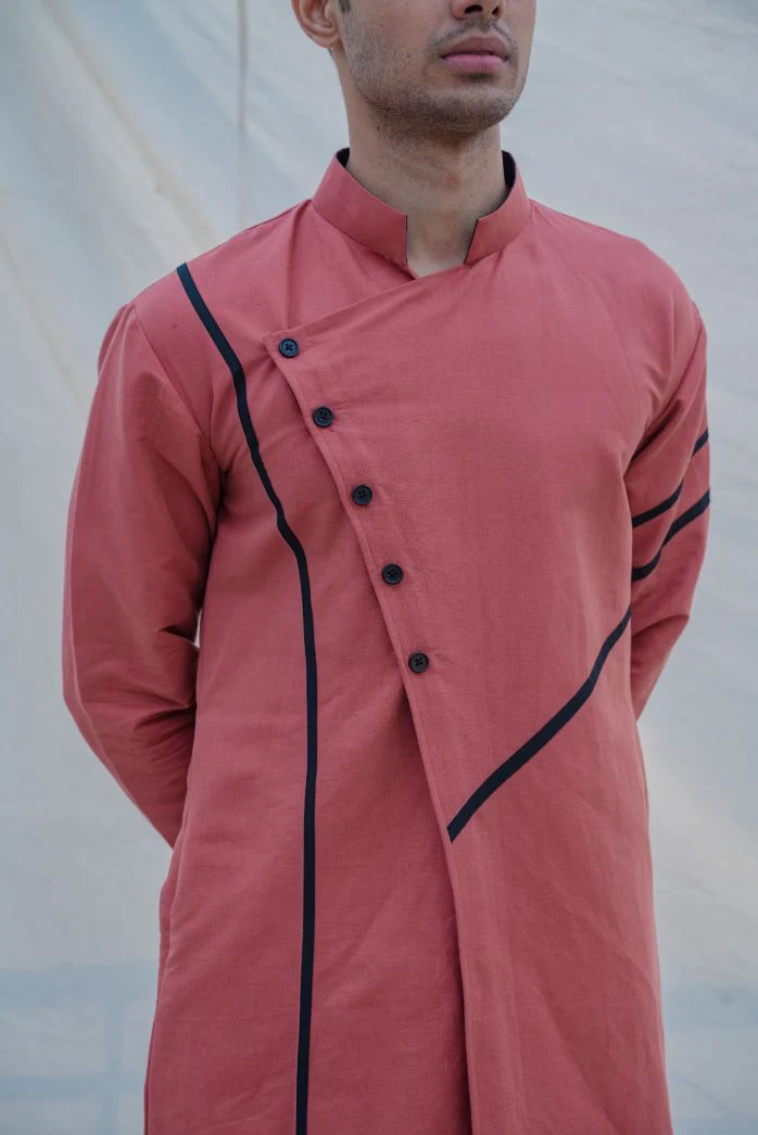 Ramon  - Coral Kurta Set - Image 3