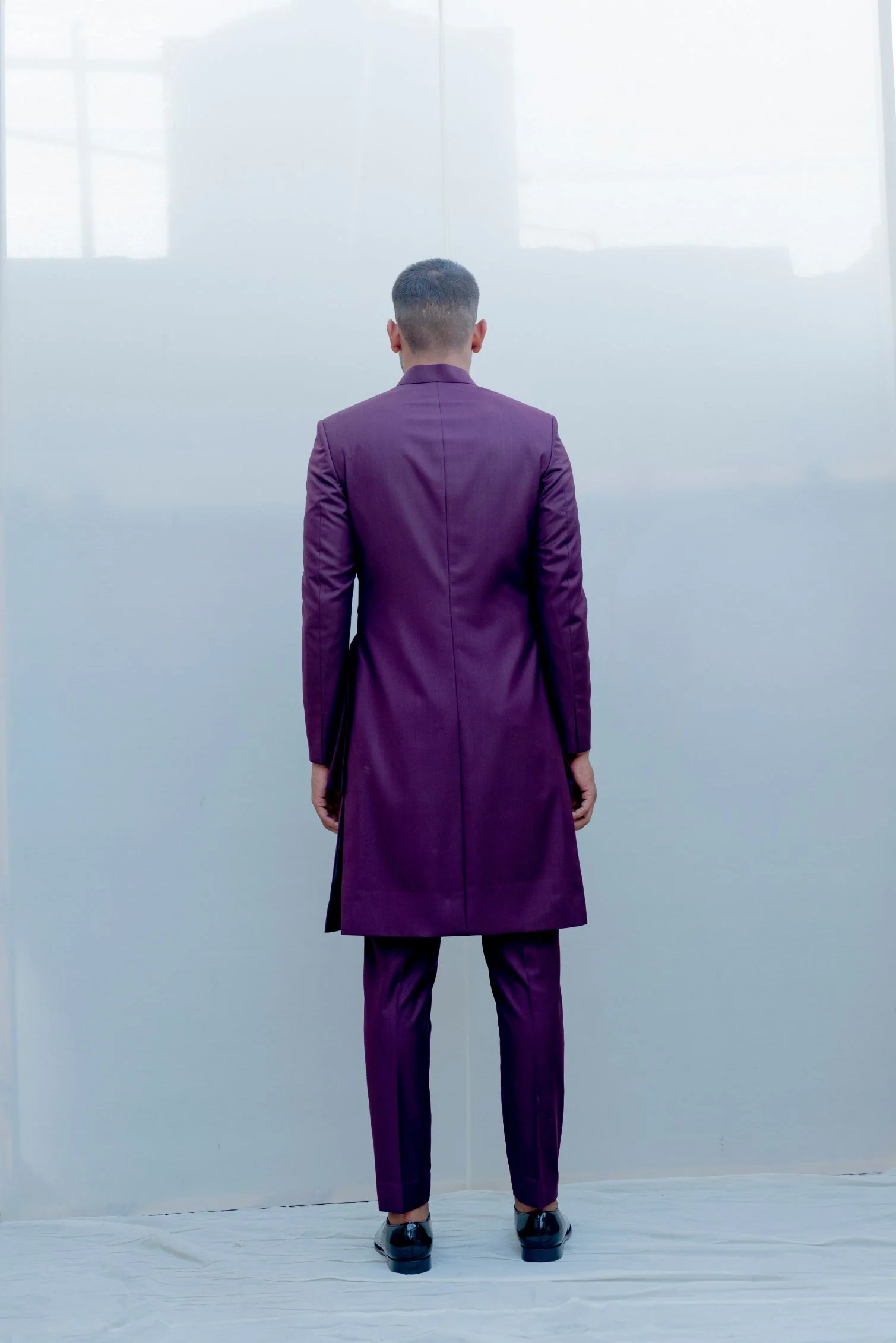 Regal - Purple Indo Western Jacket Set - Image 4