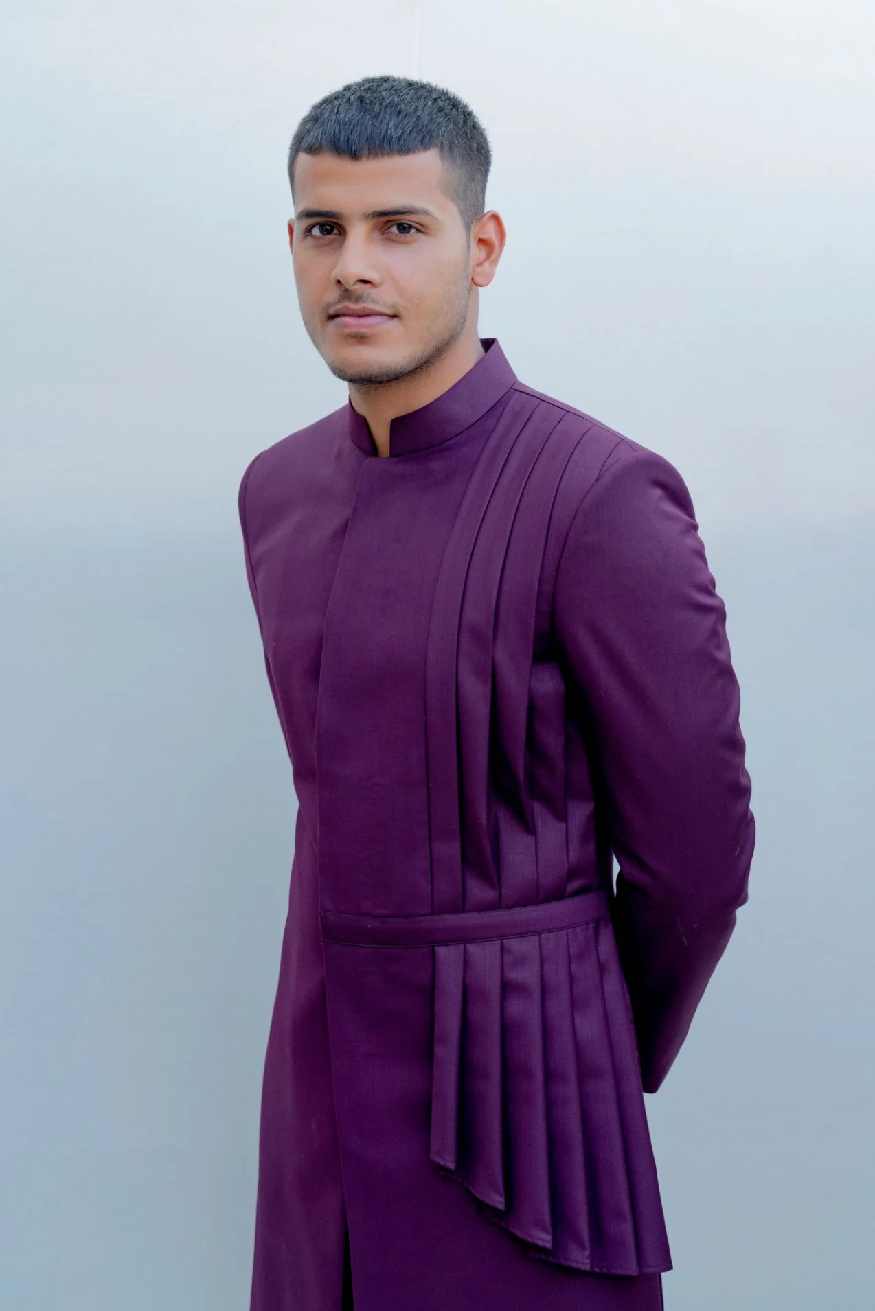Regal - Purple Indo Western Jacket Set - Image 5