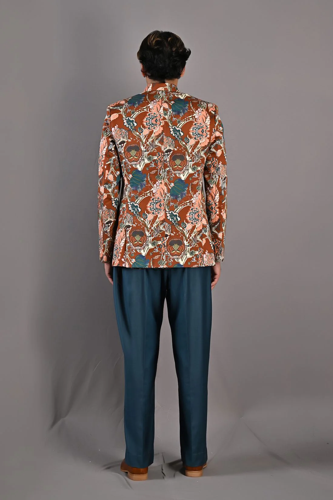 Ren Multi Printed Bandhgala Jacket With Pant - Image 4