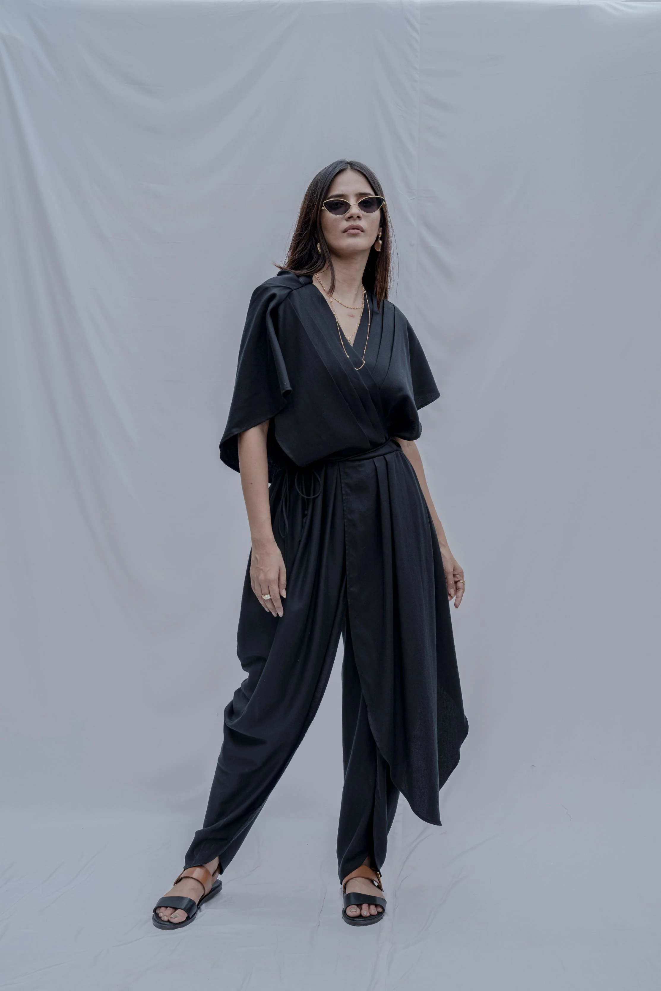 Rika Jumpsuit in  Black - Image 3