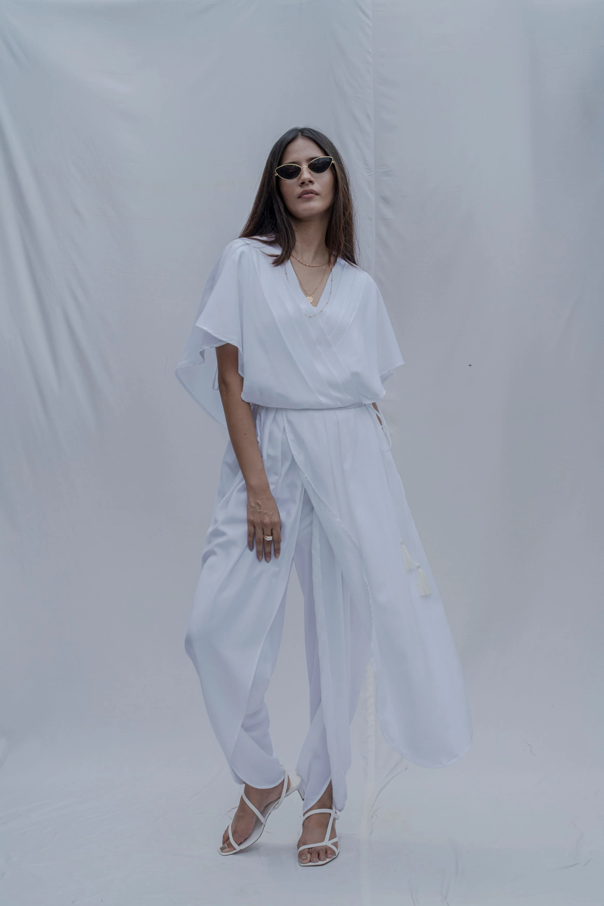 Rika Jumpsuit in White - Image 5