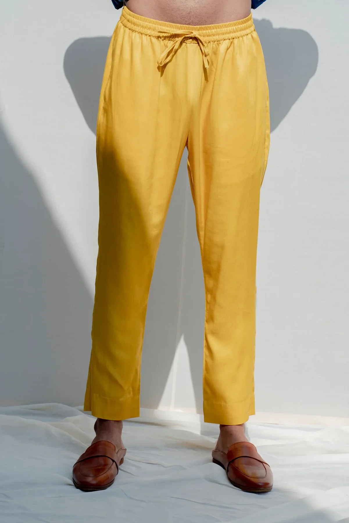 ROVER - MUSTARD ASYMMETRICAL KURTA SET - Image 5
