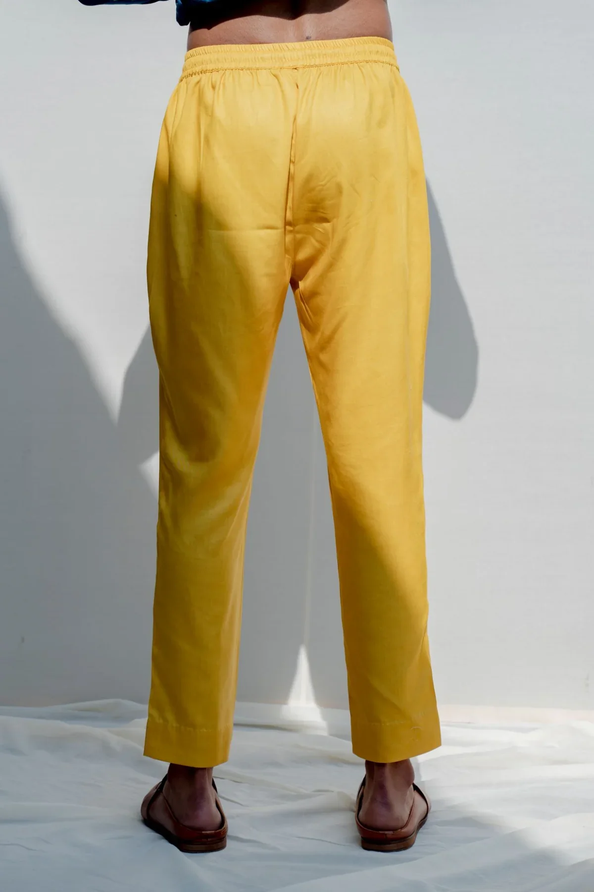 ROVER - MUSTARD ASYMMETRICAL KURTA SET - Image 6