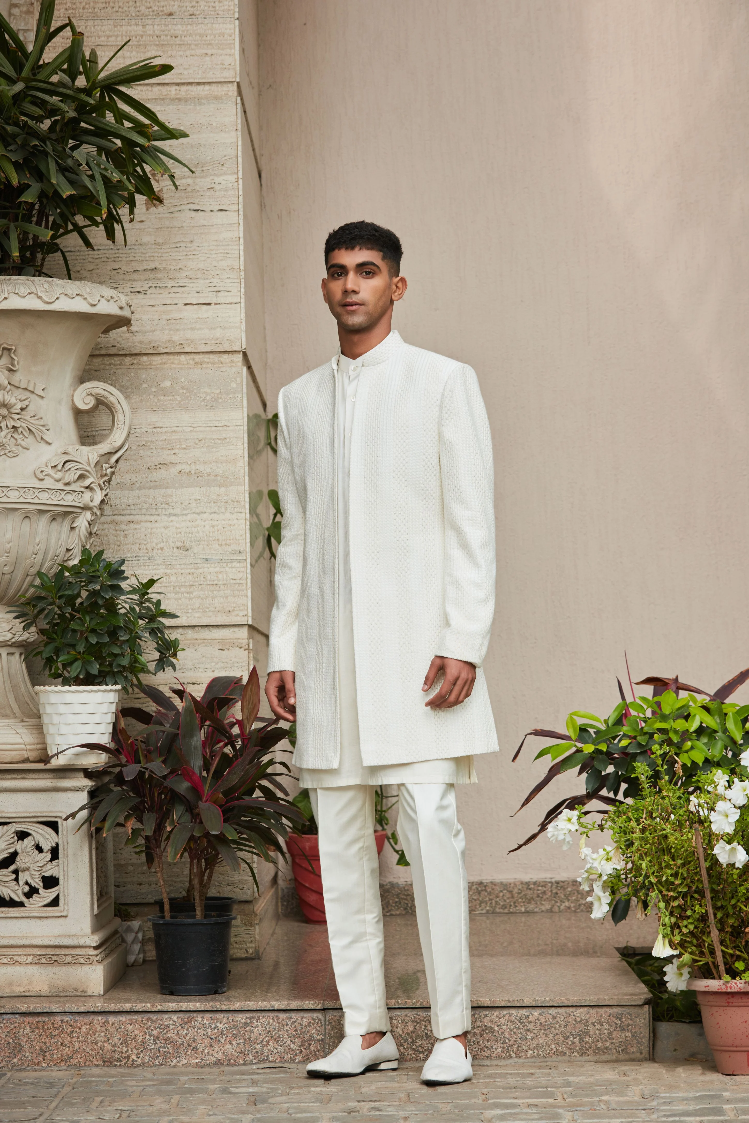 Sahirah Open Jacket With Front open Kurta Set - Image 3