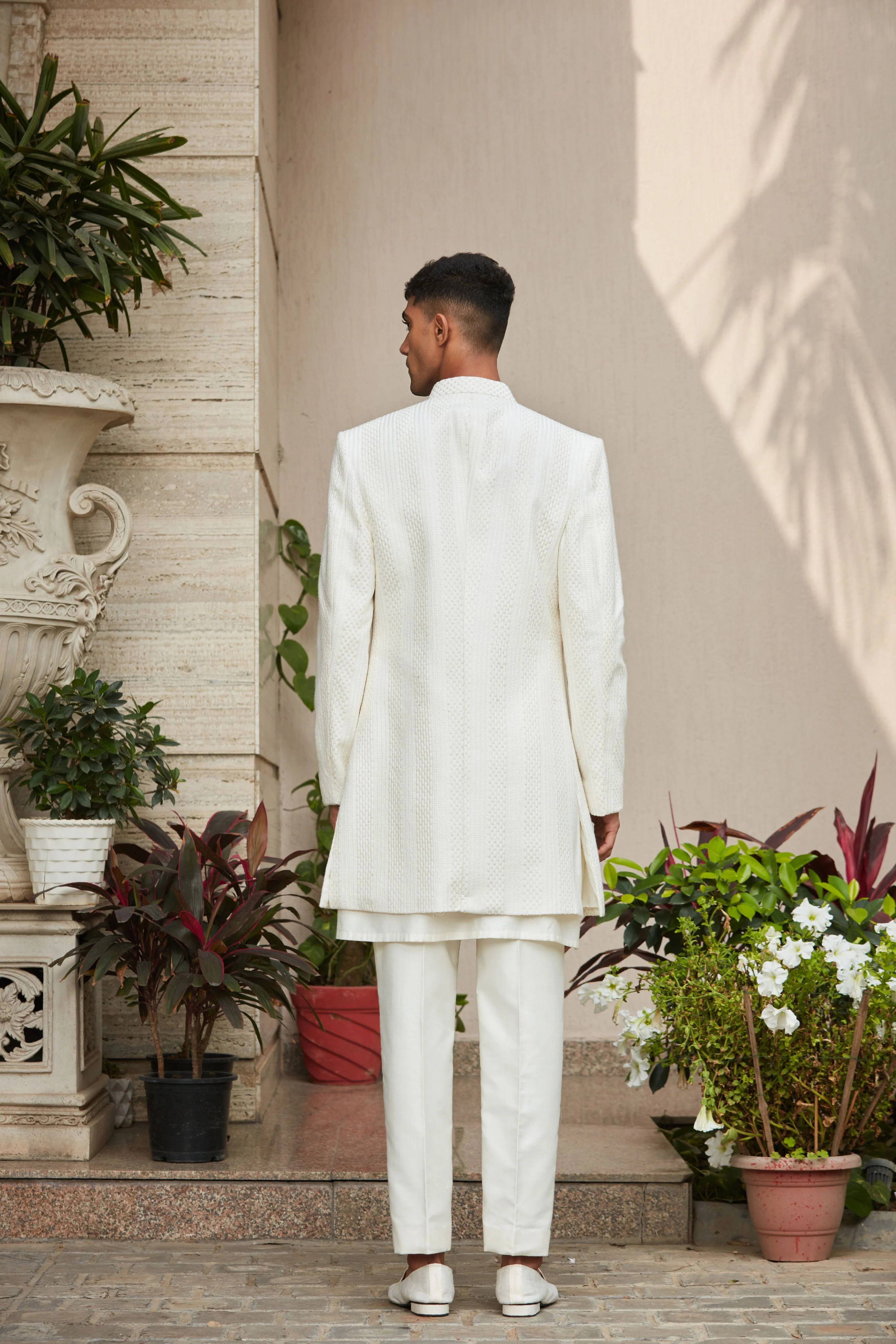 Sahirah Open Jacket With Front open Kurta Set - Image 4