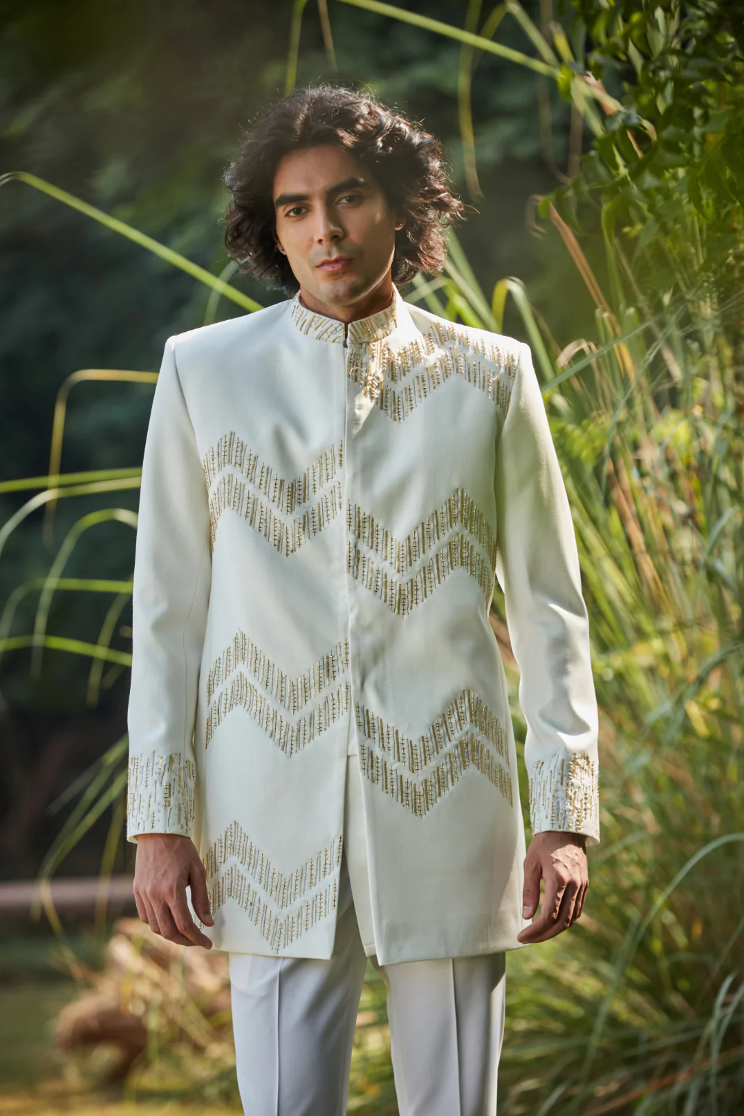 Seraphine off-White Indo-western set - Image 3
