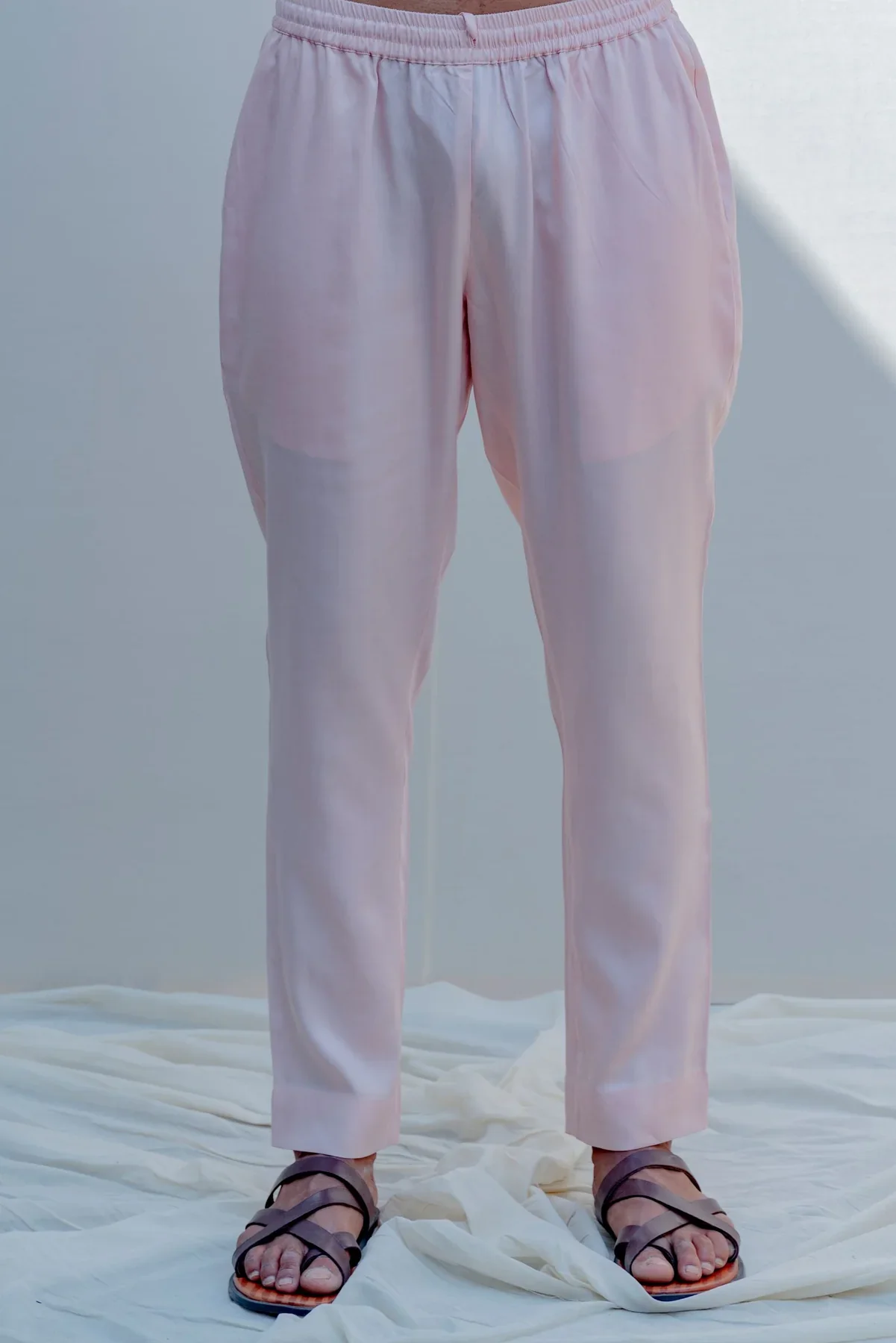 SINTI - Peach Asymmetrical Kurta Set - Image 5