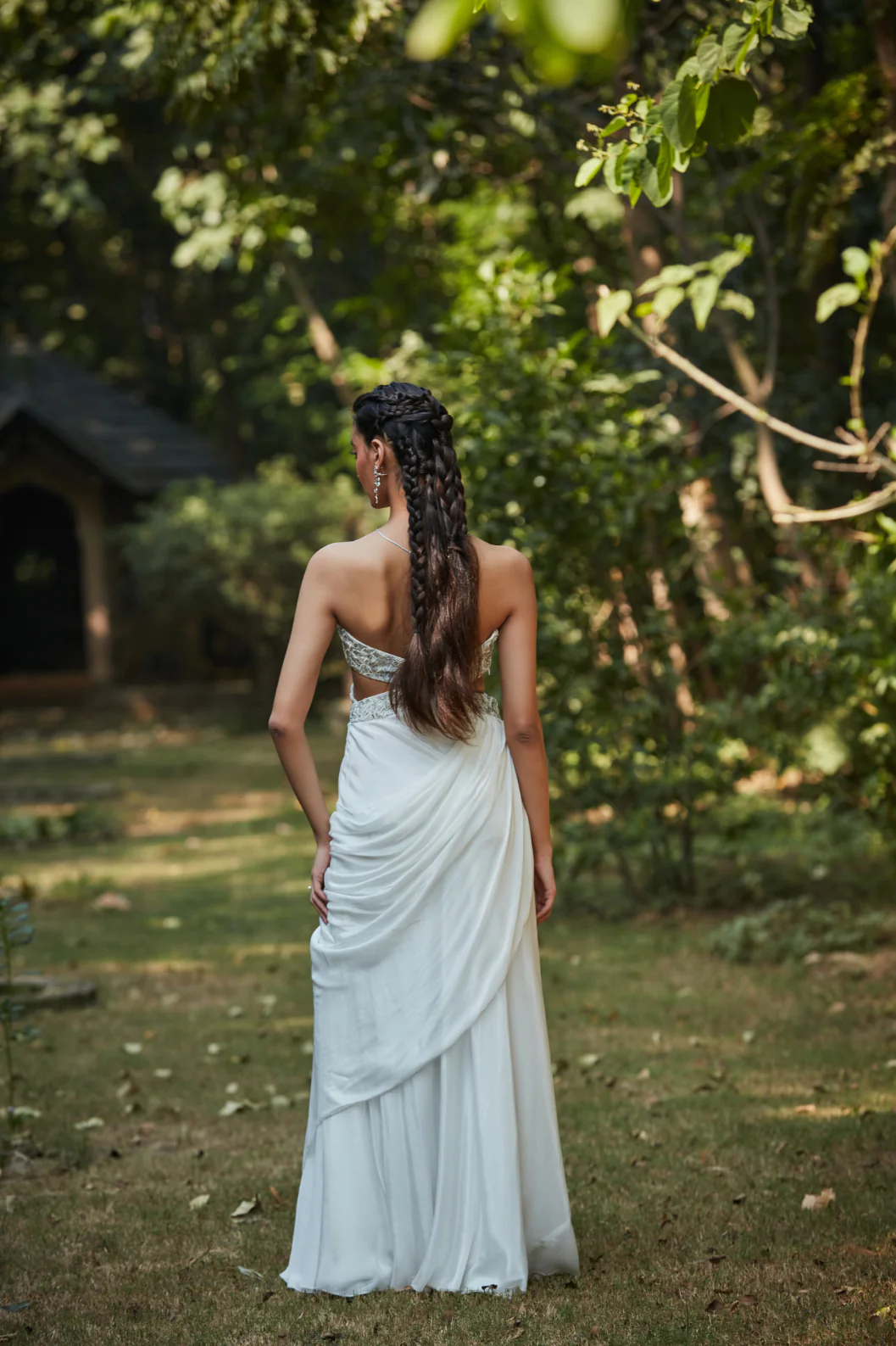 SnowDrop Off White Gown - Image 4