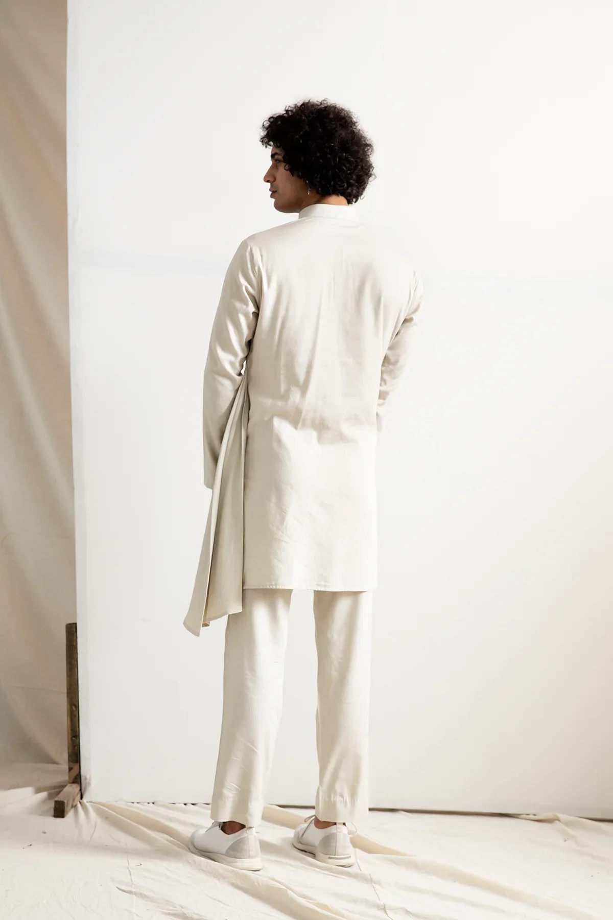 Solace Tie & Dye Jacket with Kurta Set - Image 3