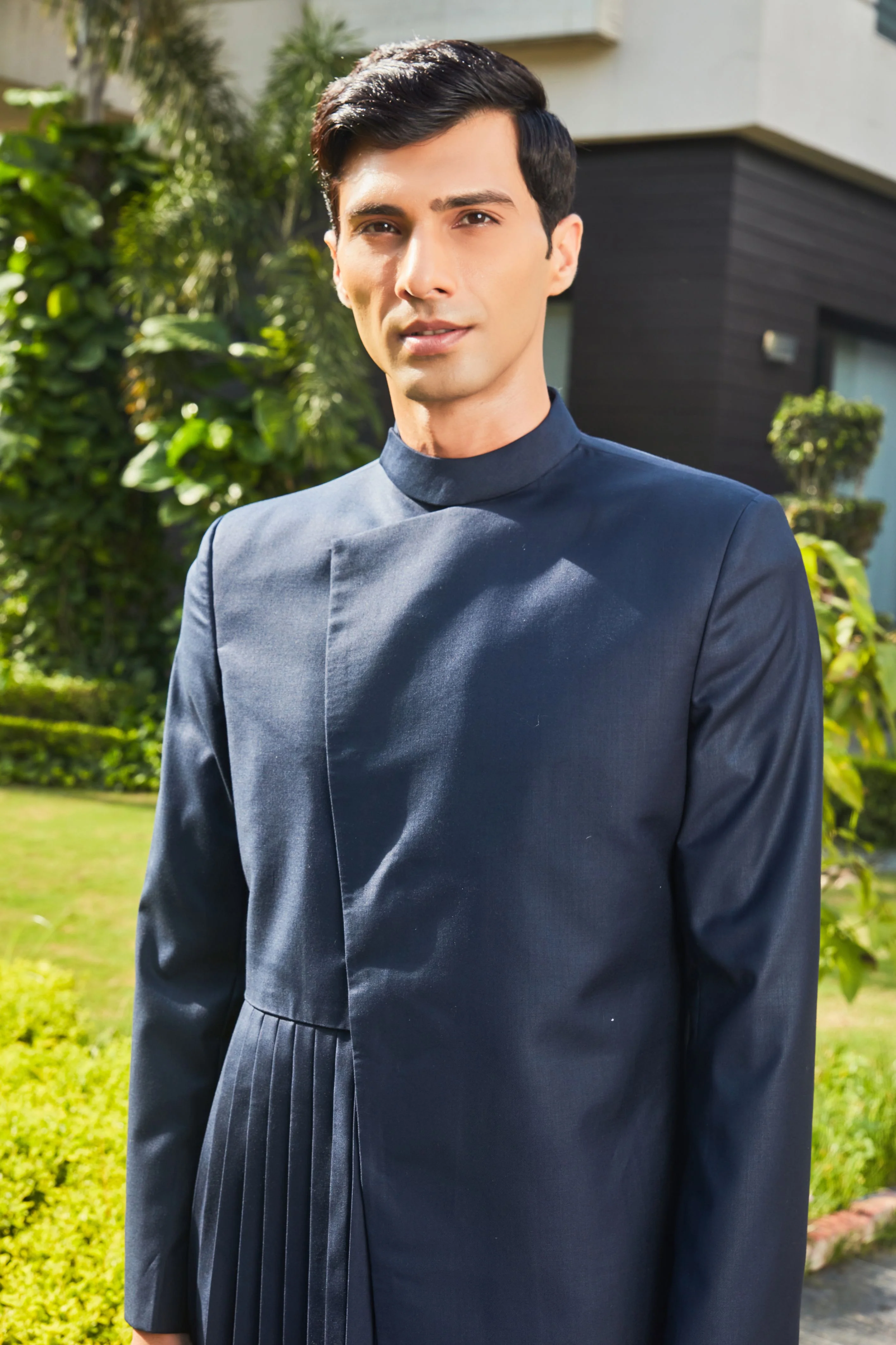 Stygian- Navy Blue Indo-western Set - Image 5