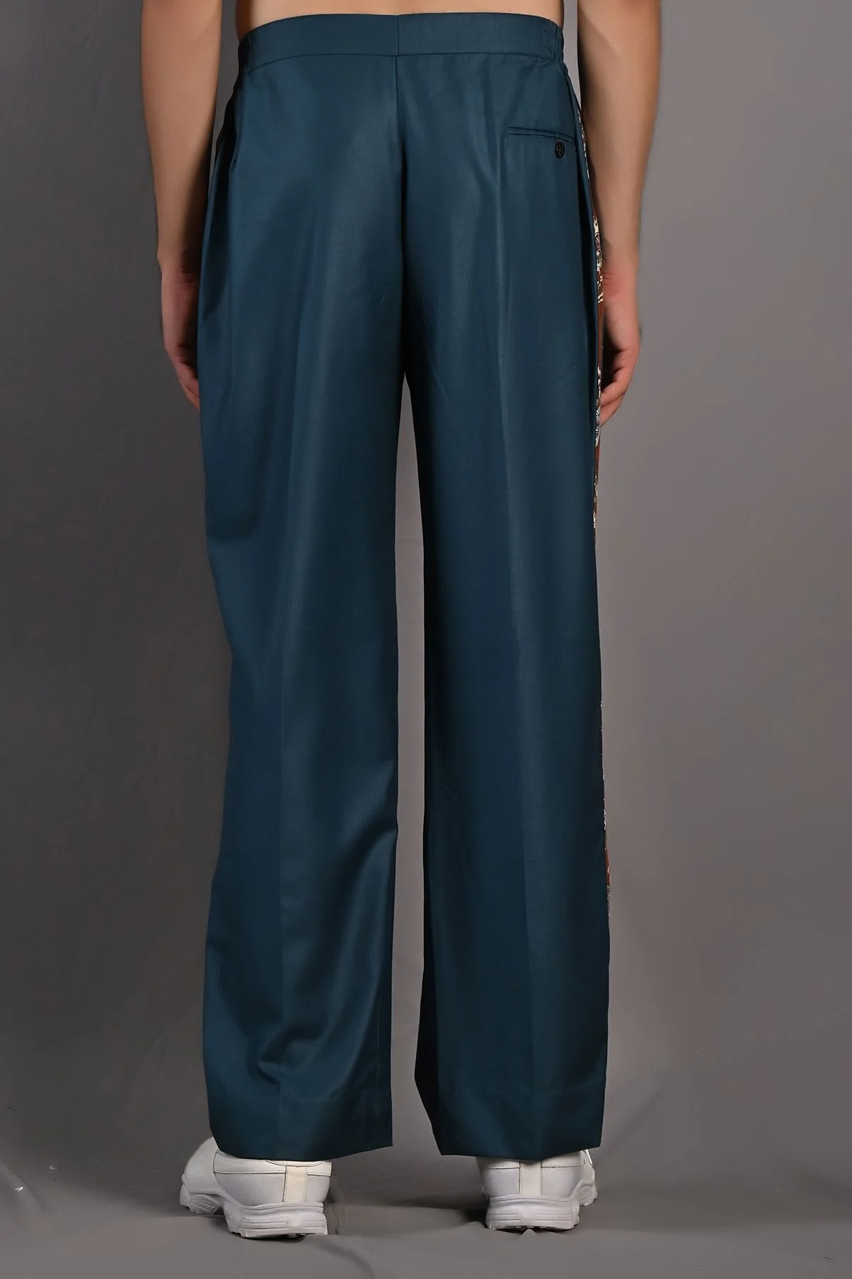 Thyme - Maroon & Multi Printed Shirt & Teal Green pant Set - Image 7