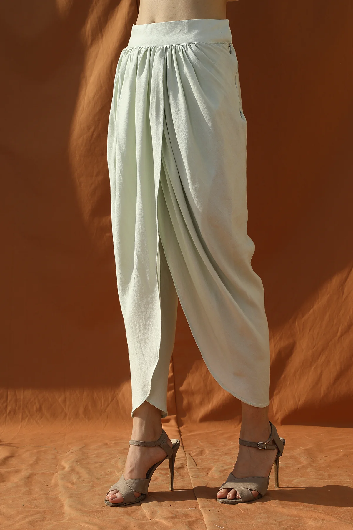 Light Mint Green Block Print Shirt and Tulip Pants - Image 6