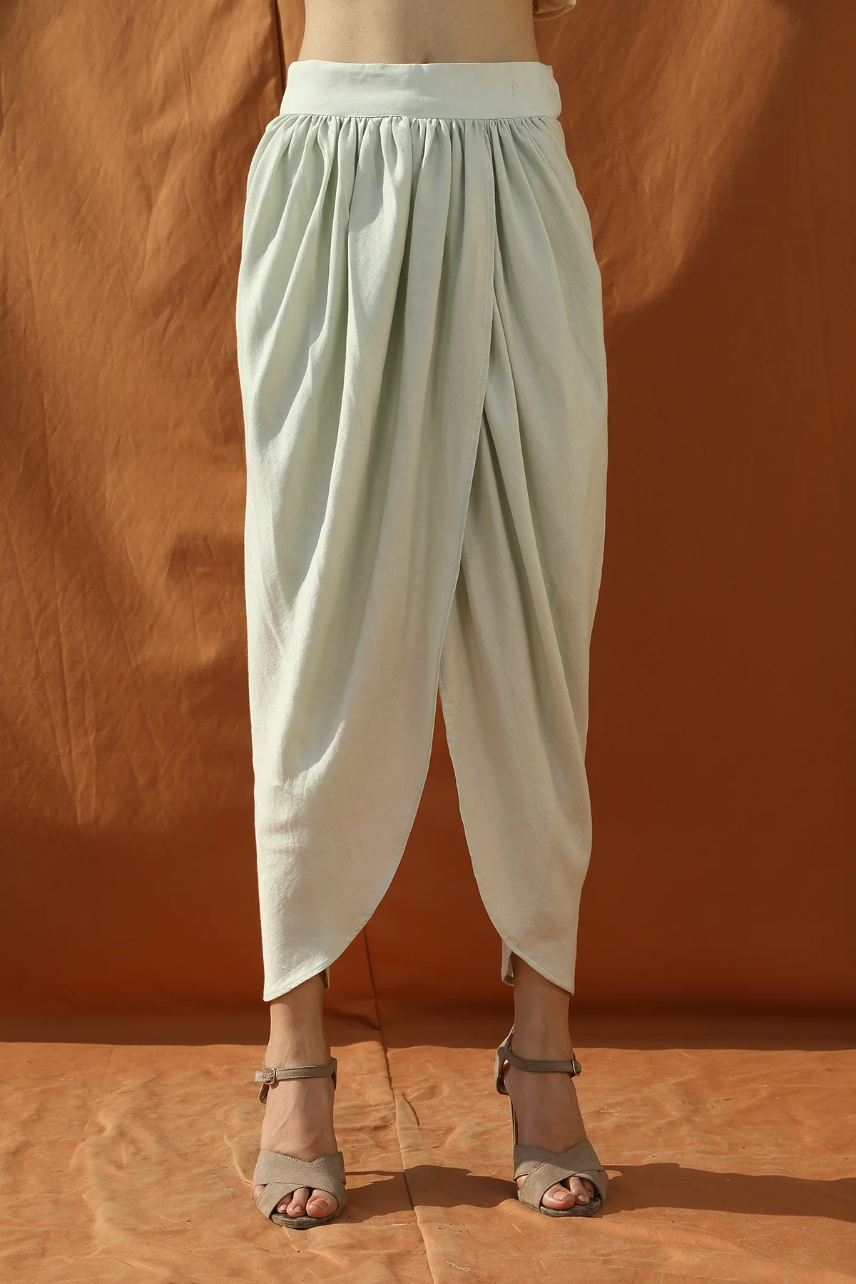 Light Mint Green Block Print Shirt and Tulip Pants - Image 7