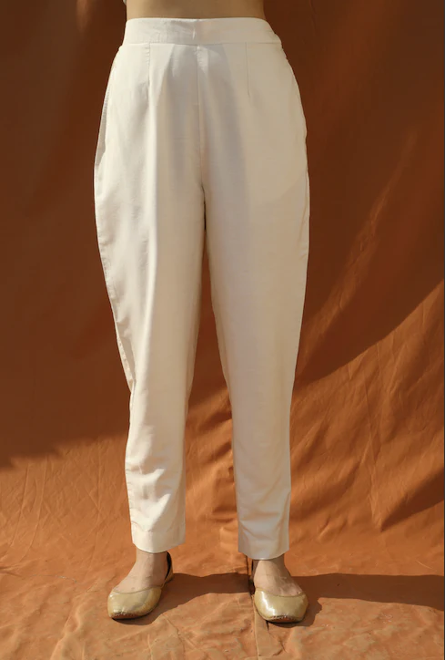 Off-White Tunic Top & Pants Set - Image 6