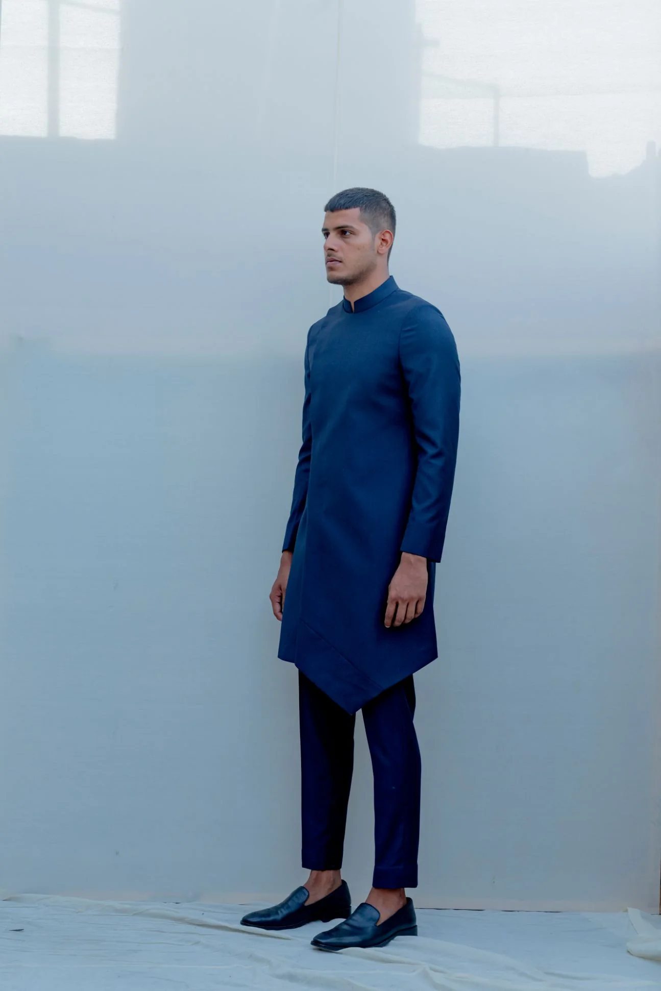 Ultramarine - Dark Blue Indo Western Jacket Set - Image 3