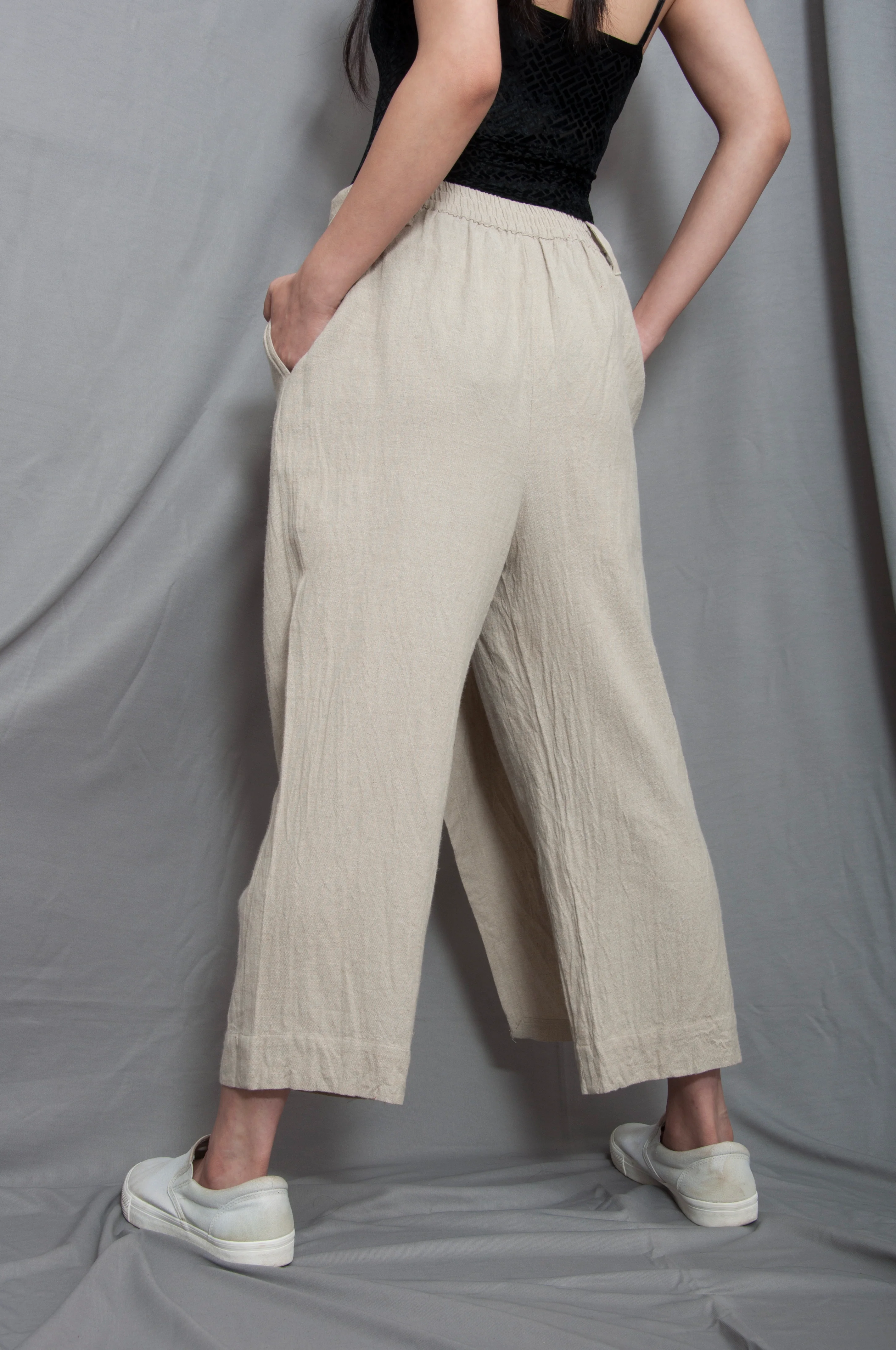 Xavier - Beige Overlap Pant - Image 2