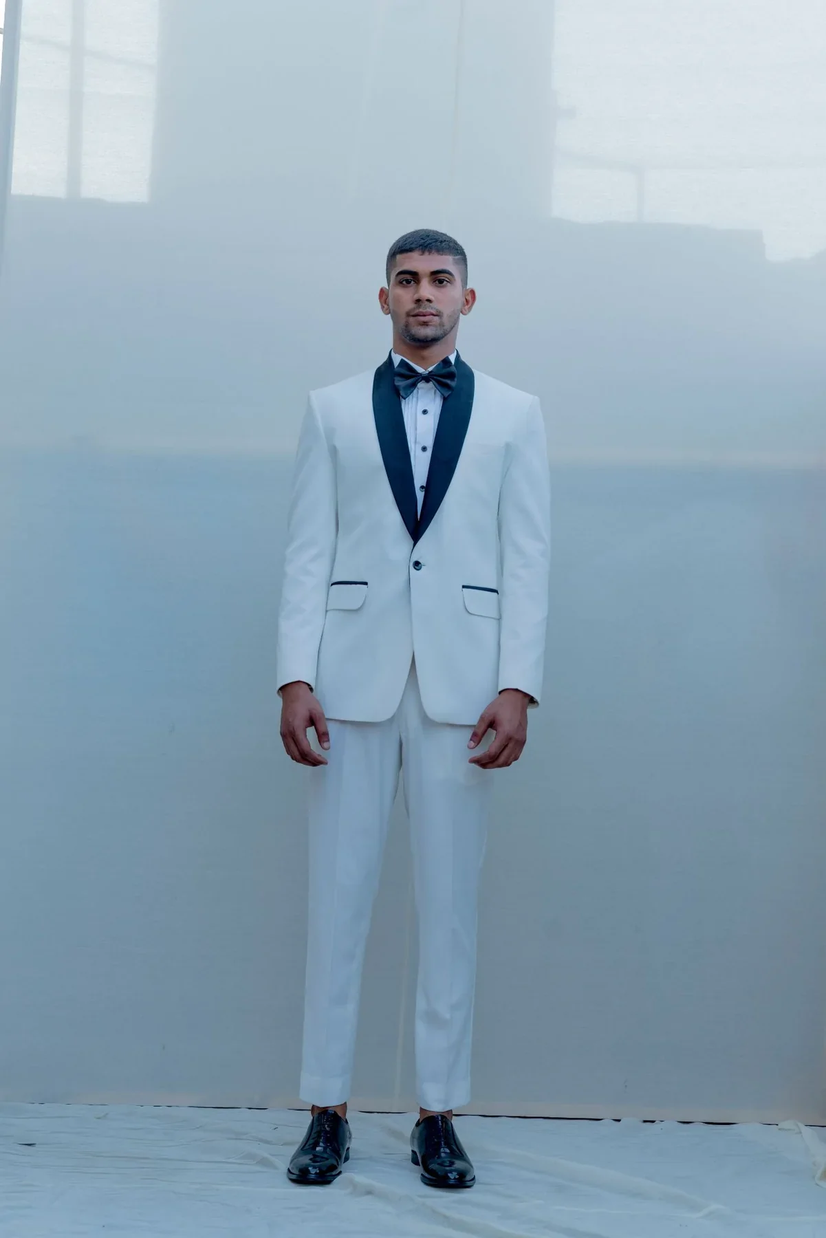 YIN- WHITE TUXEDO SET