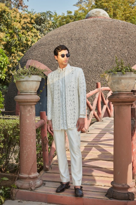 Zach Indo- Western Jacket Set - Image 4