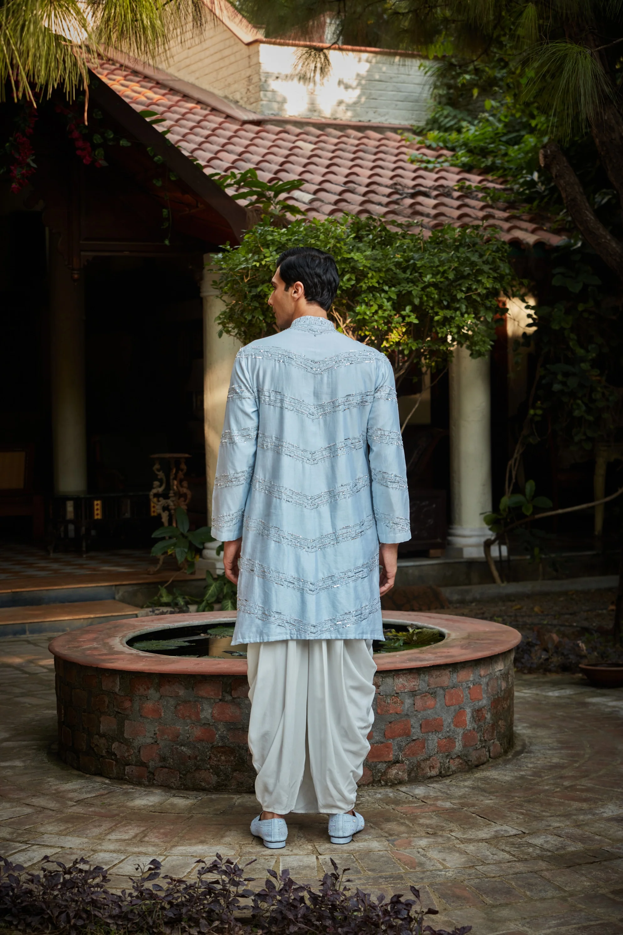 Zircon Light Blue Kurta set - Image 10