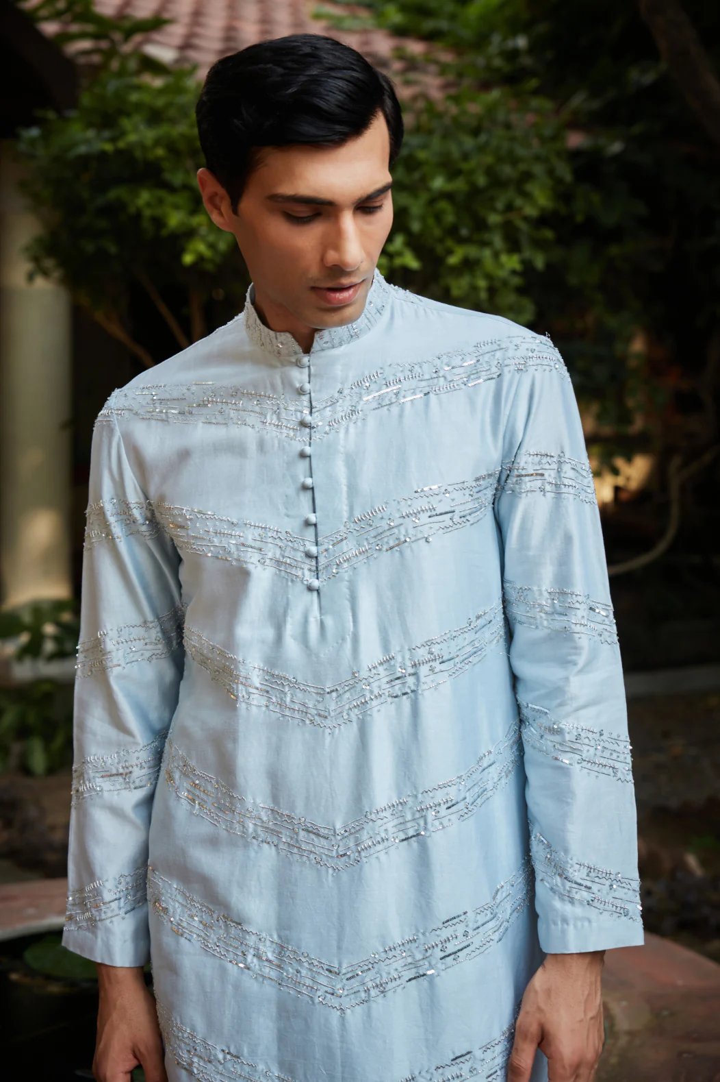 Zircon Light Blue Kurta set - Image 3