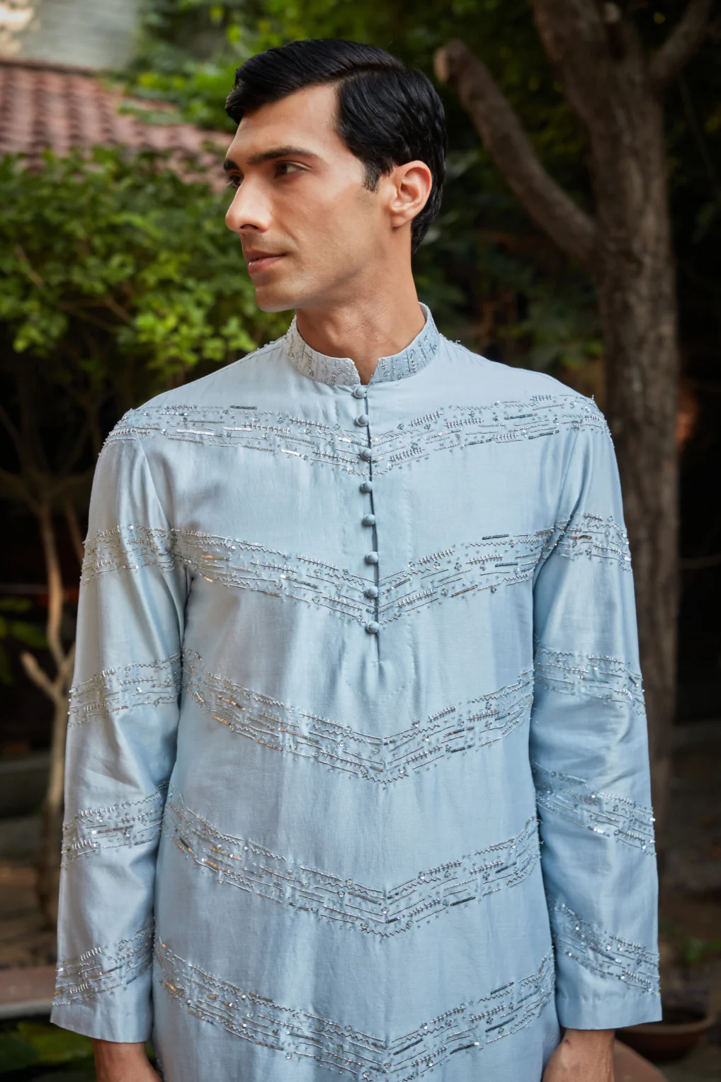 Zircon Light Blue Kurta set - Image 7