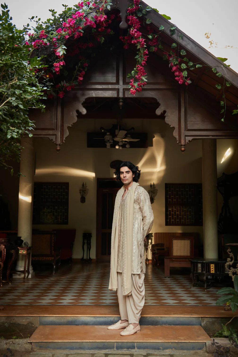 Zora Beige Kurta Set - Image 4