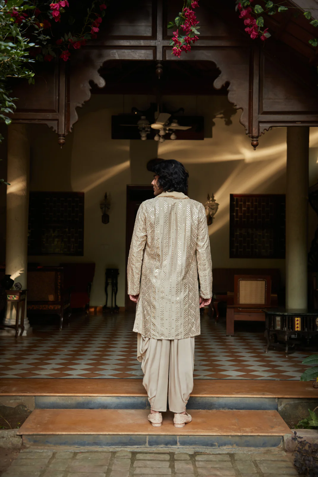 Zora Beige Kurta Set - Image 5