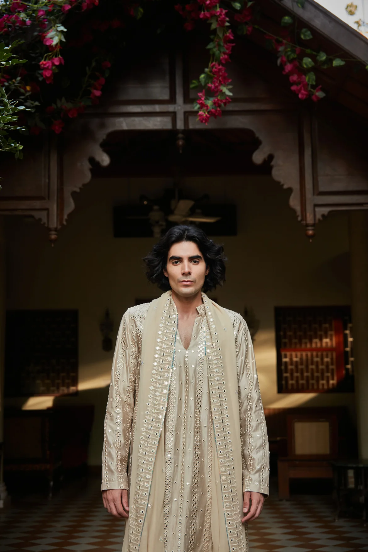 Zora Beige Kurta Set - Image 6